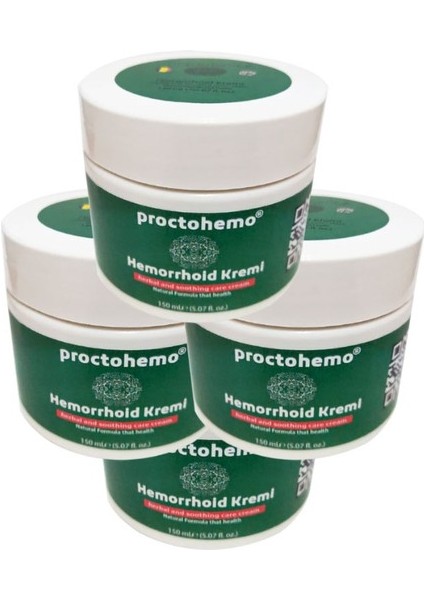 Proctohemo Kişisel Krem Büyük Boy 150 ml x 4 Adet