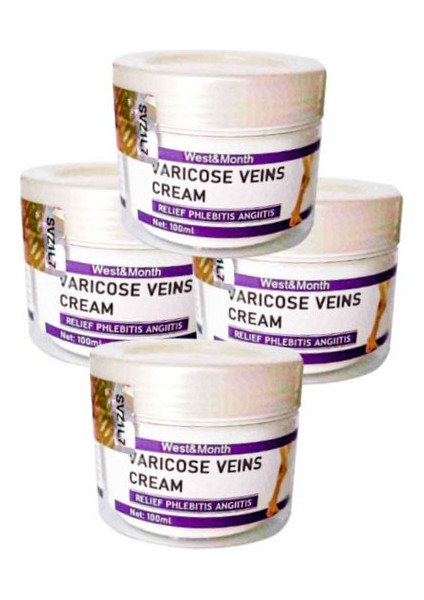 West & Month Varicose Vein Defense Cream 100 ml x 4 Adet