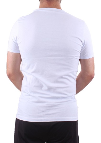 2302 Beyaz Günlük Pamuklu Basıc V Yaka Erkek Tişört fırsatları