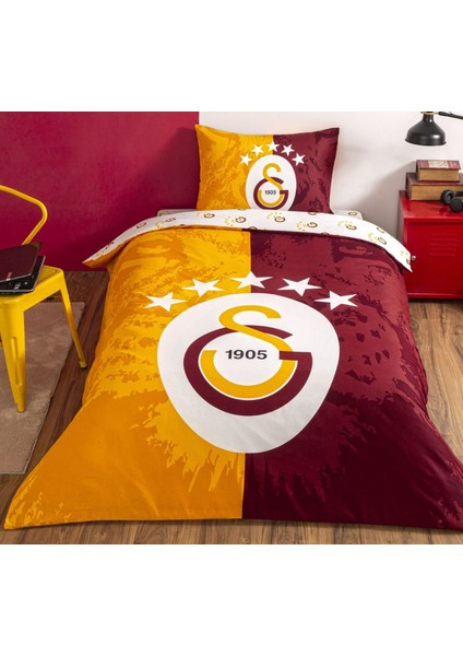 Lisanslı Beş Yıldız Galatasaray Tek Kişilik Nevresim Takımı