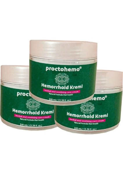 Proctohemo Hemor.roidin Cream 150 ml 3 Tane Birden HZNZF142