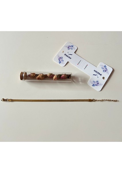 Ayarlanabilir Gold Renk Italyan Zincir Paslanmaz Çelik Unisex Bileklik fırsatları