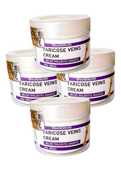 West & Month Varicose Vein Defense Cream 100 ml x 4 Adet