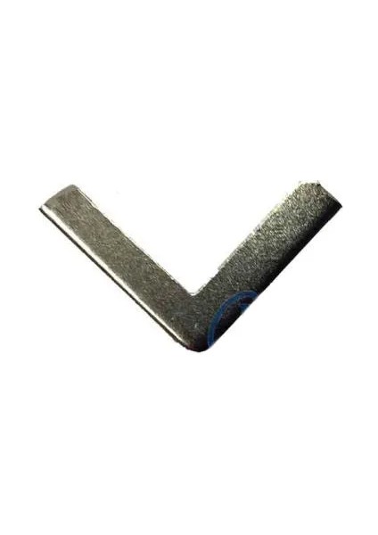 Kitap, Kapak, Menü, Albüm Köşesi, Orta - 18X32MM, Nikel, 20 Adet