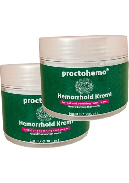 Proctohemo 150 ml Ölçeğinde Hemorroidin Cream x 2 Adet