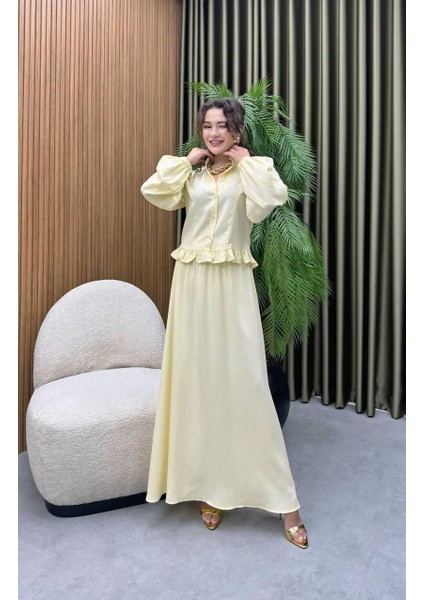 Premium Kalite Tncl (Ince Jean) Kumaş Ikili Takım Tesettür Uyumlu Gömlek Etek Ikili Takım fiyatları