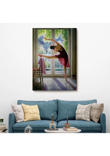 Bale Yapan Dansçı Kadın Duvar TABLOSU-6428 fiyatları
