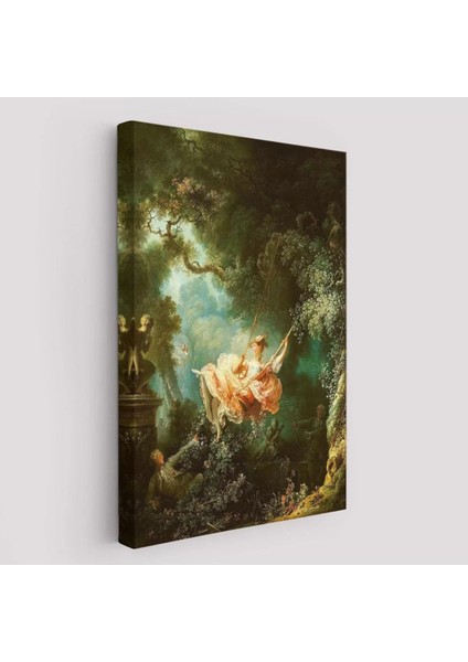 Jean-Honore Fragonard Salıncağın Mutlu Kazaları TABLOSU-6253