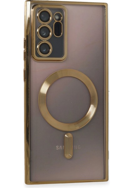Samsung Galaxy Note 20 Ultra Kılıf Kross Magneticsafe Kapak - Gold Mrayd