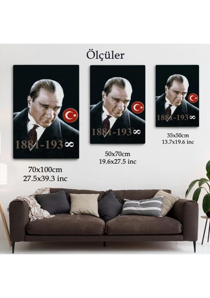 Mustafa Kemal Atatürk Duvar Tablosu -6446 indirimleri
