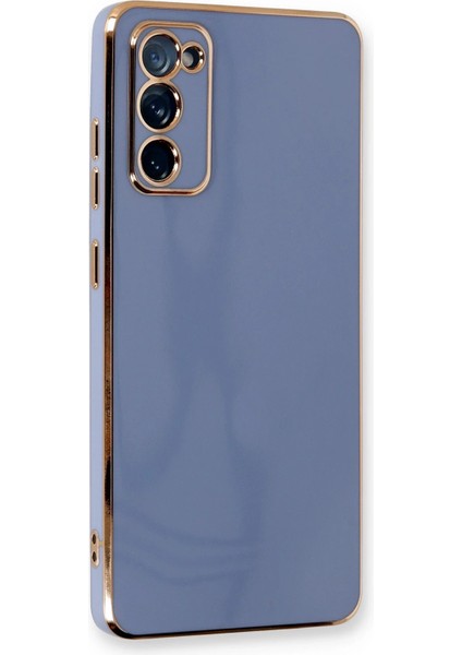 Samsung Galaxy S20 Fe Kılıf Volet Silikon - Mavi Mrayd