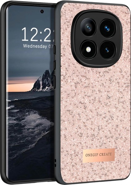 Onegif Xiaomi Redmi Note 14 Pro 4g Bright Simli Kapak - Pembe Mrayd