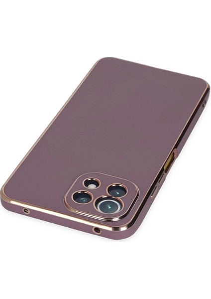 Xiaomi Mi 11 Lite Kılıf Volet Silikon - Mor Mrayd