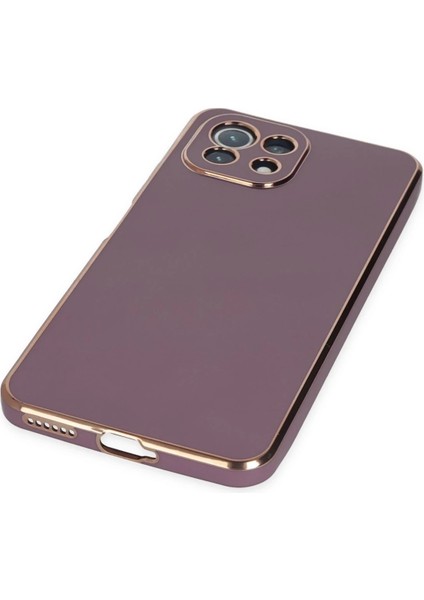 Xiaomi Mi 11 Lite Kılıf Volet Silikon - Mor Mrayd
