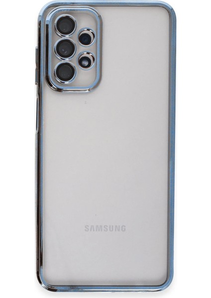 Samsung Galaxy A23 4g Kılıf Razer Lensli Silikon - Açık Mavi Mrayd