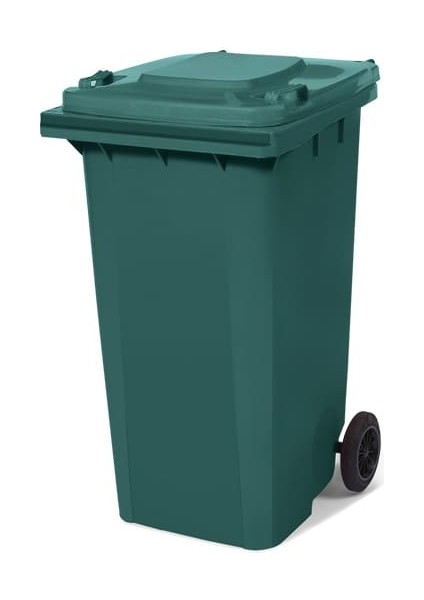Plastik Tekerlekli Çöp Kovası 240 Lt Yeşil
