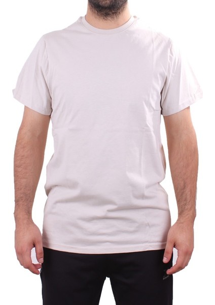 2300 Bej Günlük Pamuklu Basıc Bisiklet Yaka Erkek Tişört fiyatları