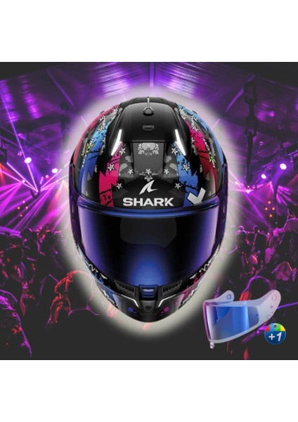 Skwal I3 Hellcat Kapalı Kask - Mavi fiyatları