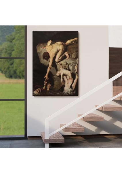 Tufan Sahnesi Tablosu Scene Of Deluge - Joseph Desire COURT-6414 fırsatları