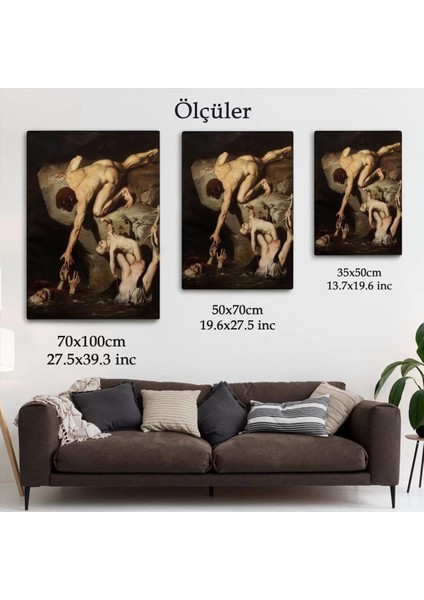 Tufan Sahnesi Tablosu Scene Of Deluge - Joseph Desire COURT-6414 indirimleri