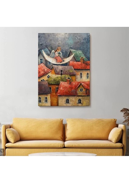 Gecenin Meleği Dekoratif Duvar TABLOSU-6244 fiyatları