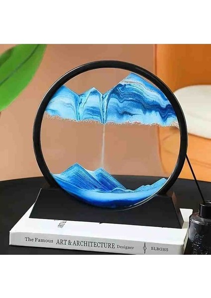 Isme Özel Mavi Derin Deniz Kum Manzarası 3D Hızlı Kum Sanatı modelleri