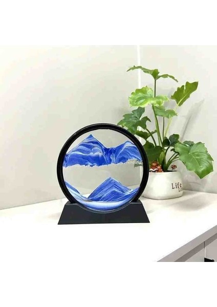 Isme Özel Mavi Derin Deniz Kum Manzarası 3D Hızlı Kum Sanatı fırsatları