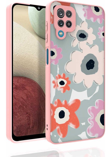Galaxy M33 Kılıf Desenli Kamera Korumalı Parlak Hzrv Nora Kapak-No5