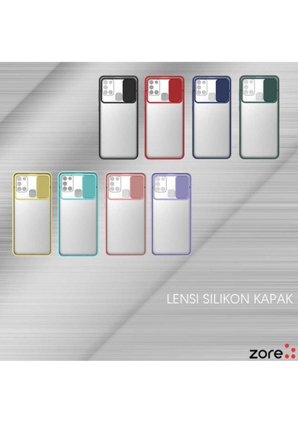 Galaxy A21S Kılıf Hzrv Lensi Kapak-Koyu Yeşil fiyatları