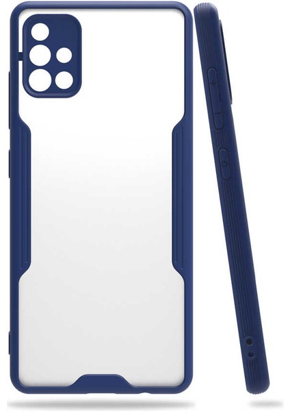 Galaxy A51 Kılıf Hzrv Parfe Kapak-Lacivert
