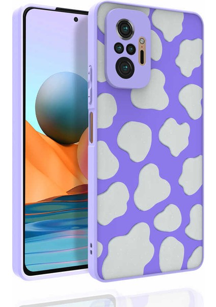 Xiaomi Redmi Note 10 Pro Kılıf Desenli Kamera Korumalı Parlak Hzrv Nora Kapak-No6