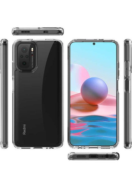 Xiaomi Redmi Note 10S Kılıf Hzrv Coss Kapak-Renksiz