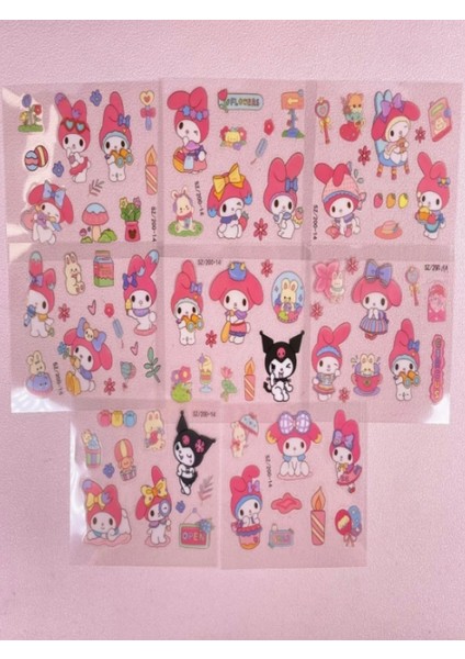 Munıs - Anime Karakterli ve Kuromi-My Melody Sticker + Bant Mega Hediye Seti – 2’li Özel Kutu fırsatları