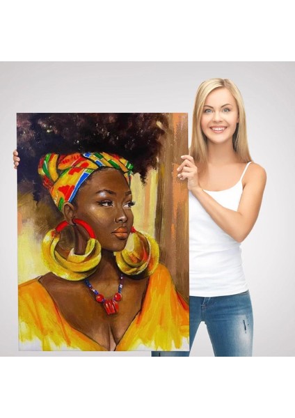 Afro Amerikalı Güzel Kadın Duvar TABLOSU-6371 modelleri
