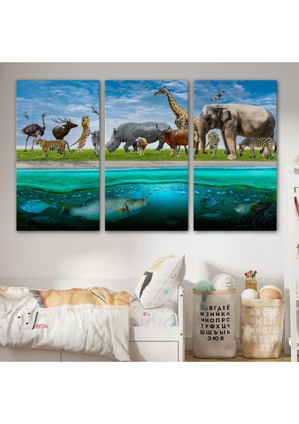 Hayvanlar Alemi Dekoratif Kanvas Tablo 1177 modelleri