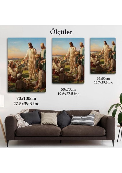 Rab Isa Binlerce Kişiyi Birkaç Ekmek Ile Doyuruyor Tablo Jesus Christ -6391 indirimleri