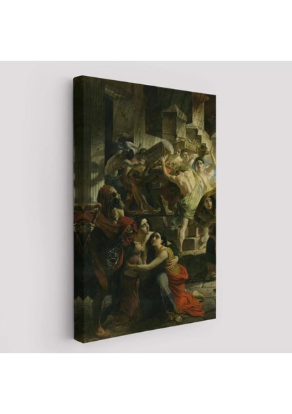 Pompeii'nin Son Günü Karl Pavlovich Bryullov Kanvas TABLO-6362