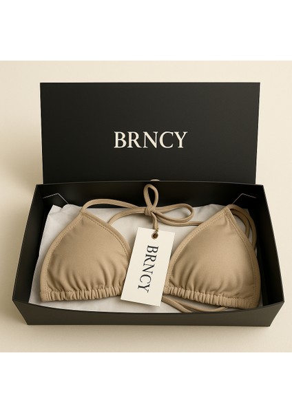 Vizon Üçgen Bikini Takımı Ayarlanabilir Bağlamalı Üst ve Alt