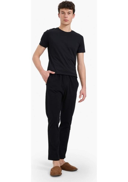Yeni Sezon Regular Fit Basic Düz Cepli Pijama Altı