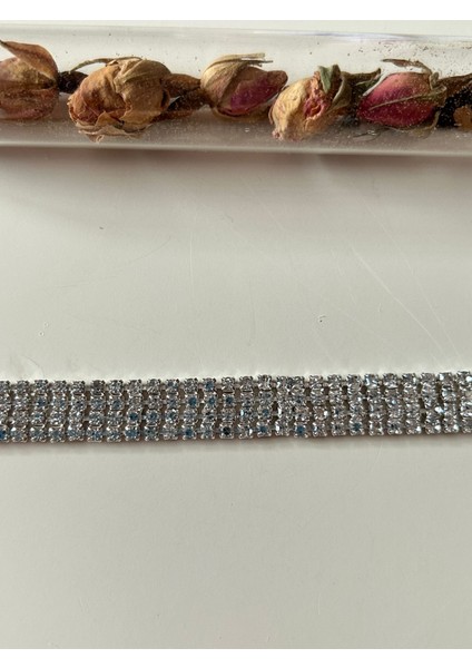 18 cm Silver Renk Zirkon Taşlı Bujiteri Bileklik – Şıklığın Işıltısı indirimleri