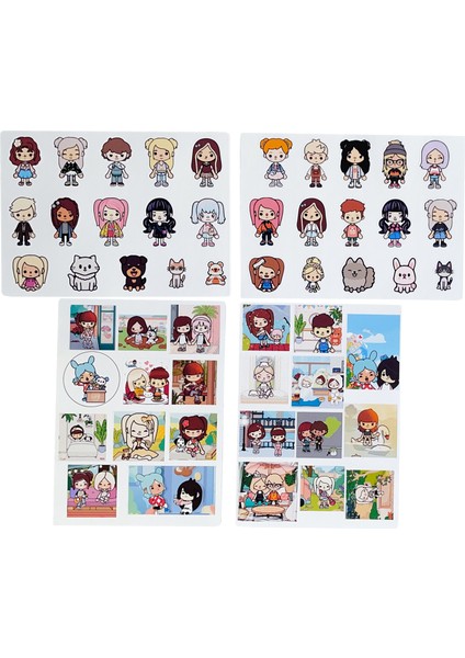 Toca Boca Sticker 4’lü