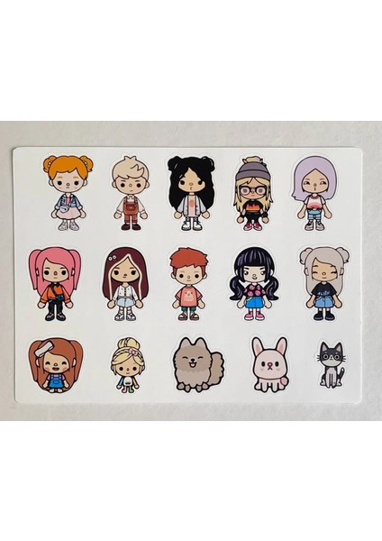 Toca Boca Sticker 4’lü