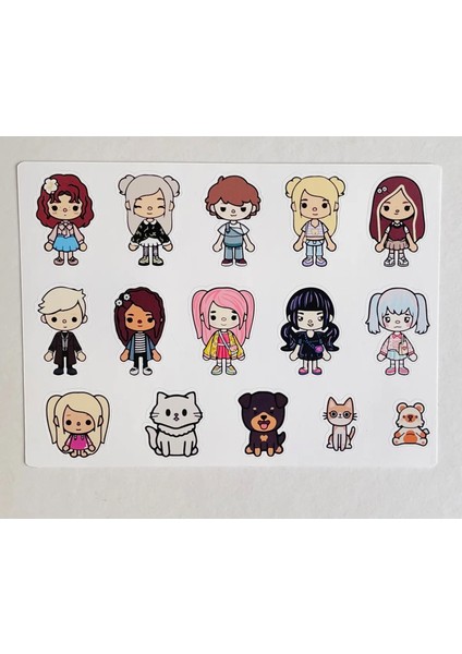 Toca Boca Sticker 4’lü