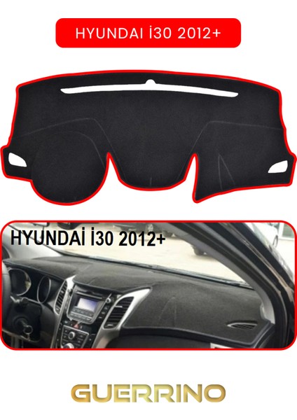 Hyundai I30 2012+TORPİDO Koruma Halısı Kırmızı Kenar