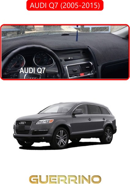 Audı Q7 (2005-2015)TORPİDO Koruma Halısı Kırmızı Kenar