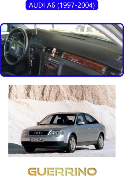 Audı A6 (1997-2004)TORPİDO Koruma Halısı Mavi Kenar