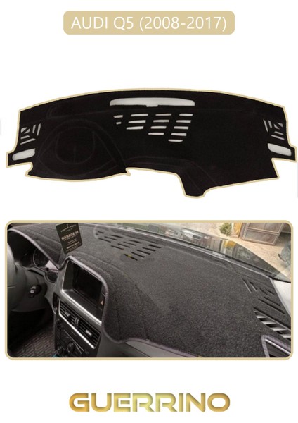 Audi Q5 2008-2017TORPİDO Koruma Halısı Bej Kenar