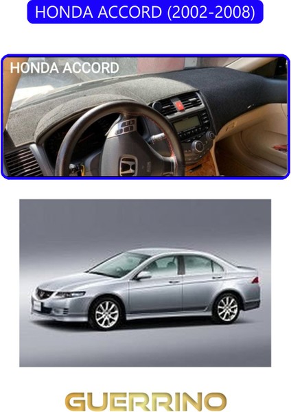 Honda Accord 2002-2008TORPİDO Koruma Halısı Mavi Kenar