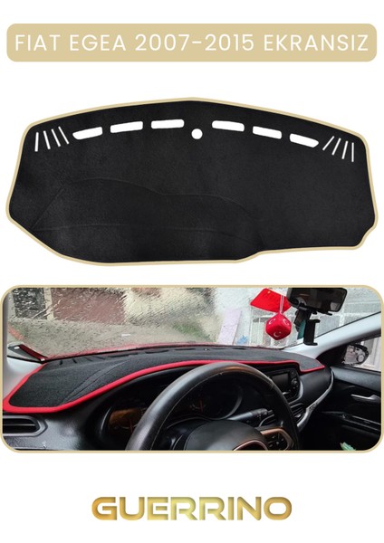 Fıat Egea 2007-2021 Modellerine Uygun Ekransız Torpido Koruma Halısı Bej Kenar