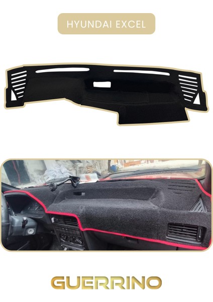Hyundai Exceltorpido Koruma Halısı Bej Kenar
